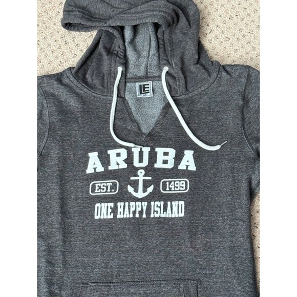 NEW Liquid Energy Apparel women's medium gray fleece lined ARUBA sweatshirt - Picture 2 of 4